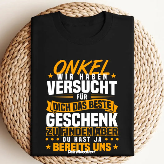 Onkel Geschenk - Personalisiertes Onkel Patenonkel T-shirt