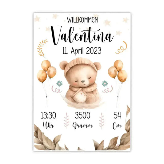 Babyposter Teddybär