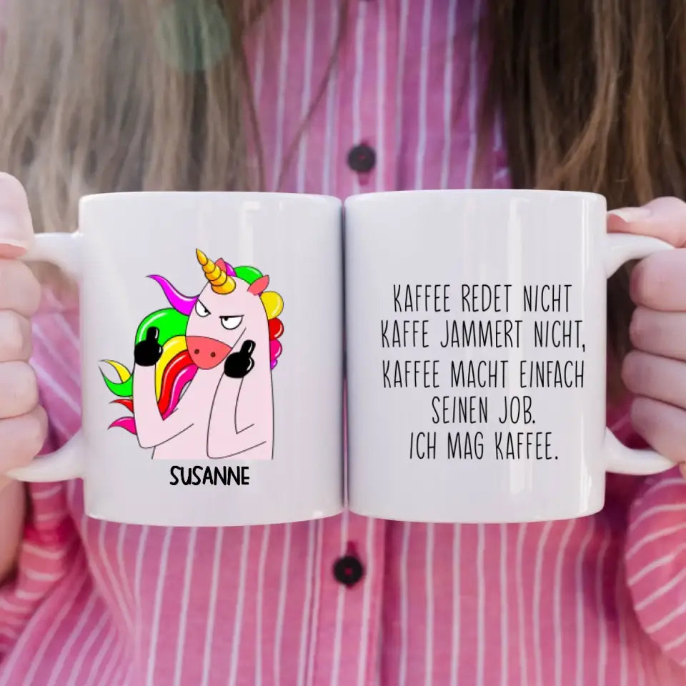 Einhorn Sprüche Tasse