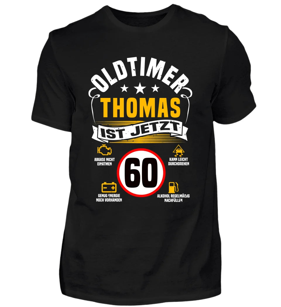 Oldtimer Geburtstag - Personalisiertes T-Shirt