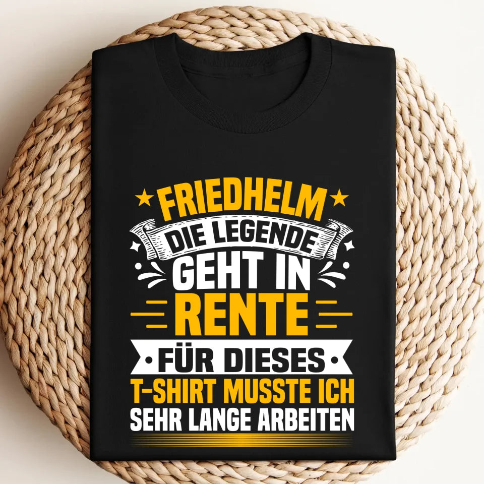 Legende Geht In Rente - Lustiges Rente T-Shirt